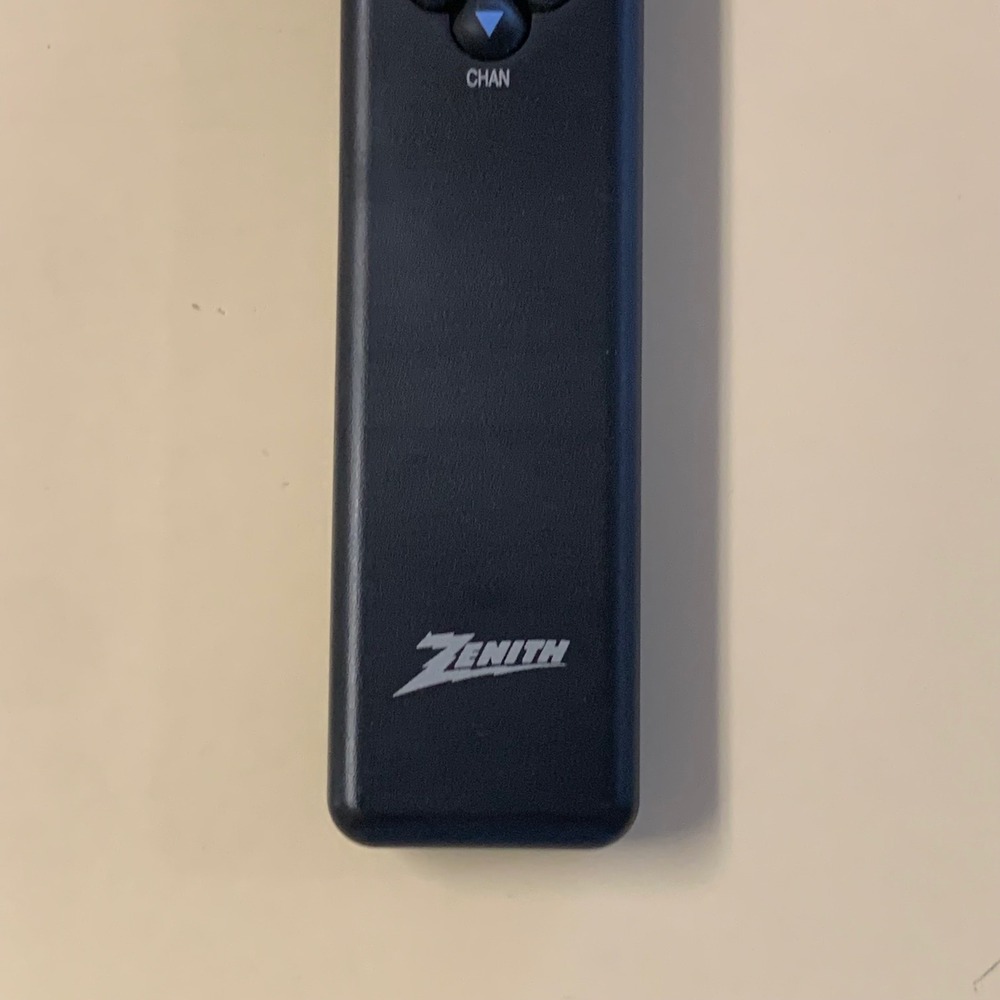 Zenith Vintage TV Remote Control OEM Black Slim 7-Button Retro Untested - Picture 3 of 7